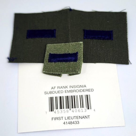 U.S. Air Force Rank Insignia Embroidery First Lieutenant NIP Patches - Picture 6 of 9